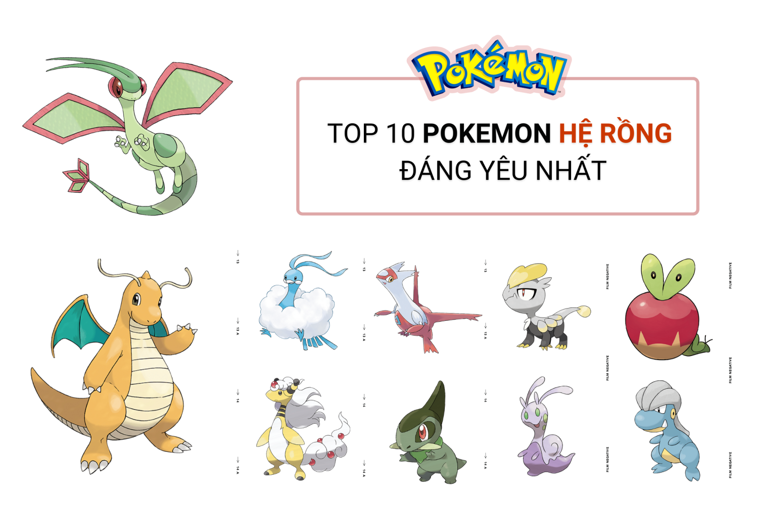 TOP 10 POKEMON HỆ RỒNG ĐÁNG YÊU NHẤT